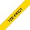 Étiquettes flexibles 9 mm Noir sur Jaune pour Rotulatrices Brother TZe