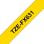 Étiquettes flexibles Brother TZE-FX631, Jaune, Transfert thermique, 1,2 cm, 8 m