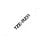 Cinta Brother TZe-R231 Negro sobre Blanco 12 mm x 4 m Transferencia Térmica