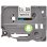 Cinta Brother Laminada TZ 9mm Extra Fuerte Adhesivo Alta Resistencia 8m Negro sobre Blanco