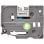 Cinta Brother Laminada TZ 9mm Extra Fuerte Adhesivo Alta Resistencia 8m Negro sobre Blanco