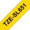 Brother TZE-SL651, Etiquette autolaminée, Noir sur Or, 2,4 cm, 8 m, Jaune
