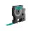 Cinta Etiqueta DYMO D1 Poliéster Negro sobre Verde 12mm x 7m Resistente UV y Agua
