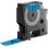 Cinta Etiquetas Dymo D1 19mm x 7m Poliéster Negro sobre Azul Resistente Agua UV