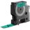 Etiquetas estándar de poliéster negro sobre verde 19mm x 7m resistentes a UV y agua