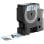 Schwarze Polyester-Etiketten auf Transparent 24mm x 7m, UV- und wasserfest, kompatibel mit DYMO