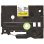 Brother TZE-FX611 6 mm étiquettes flexibles noires sur jaune, laminées