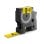 DYMO Etiquettes pour tubes thermorétractables IND - 19mm x 1,5m, Noir sur jaune