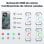 Smartphone DOOGEE Blade GT Play 20GB RAM 256GB 5G Transparent Rückseite LED-Leiste