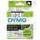 Nastro etichette Dymo D1 12mm nero su trasparente poliestere resistente