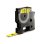 Etiquetas poliéster negro sobre amarillo 12mm x 7m compatibles LabelManager/LabelWriter 450 DUO