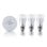 Kit bombillas inteligentes A19 RGBW 9W, control ZigBee, app, set de 3 unidades