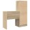 Escritorio modular Norris roble Sonoma con estantería reversible, 2 cajones y 6 compartimentos