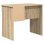 Escritorio Fang blanco compacto, tablero resistente, 1 cajón y estantería lateral