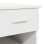 Escritorio Fang blanco con cajón integrado y estantería lateral, compacto y resistente