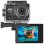 Cámara deportiva 4K Ultra HD, sensor CMOS 8 MP, Wi-Fi, pantalla LCD 2", sumergible 40 m, batería 1050 mAh, MicroSD hasta