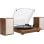 Tocadiscos Bluetooth Victrola VM-135-OAK-INT, 3 Velocidades, Madera, Altavoces Estéreo, RCA, 20W RMS