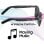 Smart Glasses COOL IA Bluetooth 5.3 Übersetzer 115 Sprachen Wasserdicht IP65 Schwarz