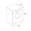 Lavadora carga frontal Teka Maestro WMK 70940 WH 9 kg 1400 rpm clase A vapor blanca