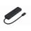 Hub USB Type-C 4 puertos USB 3.2 Gen 1 velocidad 5Gbps negro cable 0.15m