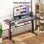Bureau Gaming ACGAM 140cm Aluminium et Bois avec LED RGB et USB