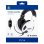 Auriculares Big Ben con cable, micrófono boom, diadema, blanco y negro para gaming