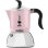 Cafetera Italiana Bialetti Fiammetta 0,09 L Inducción 2 Tazas Negro Rosa Plata