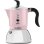 Cafetera Italiana Bialetti Fiammetta 0,09 L Inducción 2 Tazas Negro Rosa Plata