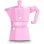 Cafetera Italiana Bialetti Moka Exclusive Rosa 6 tazas Aluminio Asa Termoplástico