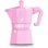 Cafetera Italiana Bialetti Moka Exclusive Rosa 6 tazas Aluminio Asa Termoplástico