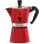 Cafetera Moka Bialetti Moka Express 6 tazas Aluminio Rojo Válvula de seguridad