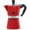 Cafetera Moka Bialetti Moka Express 6 tazas Aluminio Rojo Válvula de seguridad