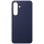 Capa de couro vegan Samsung Kindsuit azul escuro para Galaxy S25 FE