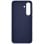 Capa de couro vegan Samsung Kindsuit azul escuro para Galaxy S25 FE