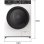 Edesa EWF-8403 WH Máquina de Lavar Roupa 8kg 1400rpm A Branca com 16 Programas e Motor Inverter