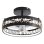 Ventilador de techo reversible CEILY ROPE DC 52W luz LED 6 velocidades y control Bluetooth