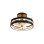 Ventilador de techo reversible CEILY ROPE DC 52W luz LED 6 velocidades y control Bluetooth