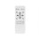 Ventilador de techo reversible CEILY ROPE DC 52W luz LED 6 velocidades y control Bluetooth