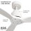Ventilador de Techo HELIX 132cm Motor DC Ultrasilencioso Aspas Madera Haya Alexa App