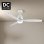 Ventilador de techo HELIX 132cm motor DC, aspas haya, luz LED regulable, Alexa y App