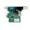 PCIe 2 Port Seriell RS232 Adapter 921,6Kbps Green Asix AX99100 16950 UART