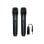 Microphone MC-50 WI noir pack de 2 sans fil 6.3 à 3.5 mm 8h d'autonomie