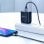 Cabo Ugreen USB-A para USB-C 3A 2M Preto com Nylon Reforçado e Velcro