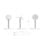 Caricatore Wireless 3 in 1 USB-C 15W per Smartphone, Apple Watch e Auricolari, Bianco