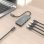 Hub USB 3.1 USB-C Aisens 1xUSB-C PD 100W + 1xUSB-C 3.0 + 3xUSB-A 2.0, Gris, 15cm