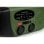 Thomson RT260 Rádio Portátil Solar de Emergência com 2000mAh, USB-C, AM/FM/MW, Lanterna LED e IPX3 Verde