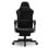 Silla Sense7 Devon Negra, reclinación 90-135°, piel ecológica HDE™ o Alcantara, soporte lumbar y reposapiés extensible