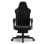 Silla Sense7 Devon Negra, reclinación 90-135°, piel ecológica HDE™ o Alcantara, soporte lumbar y reposapiés extensible