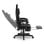 Silla Sense7 Devon Negra, reclinación 90-135°, piel ecológica HDE™ o Alcantara, soporte lumbar y reposapiés extensible