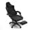 Silla Sense7 Devon Negra, reclinación 90-135°, piel ecológica HDE™ o Alcantara, soporte lumbar y reposapiés extensible